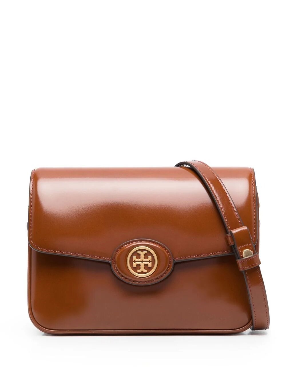 Tory Burch Robinson Convertible Shoulder Strap In Brown