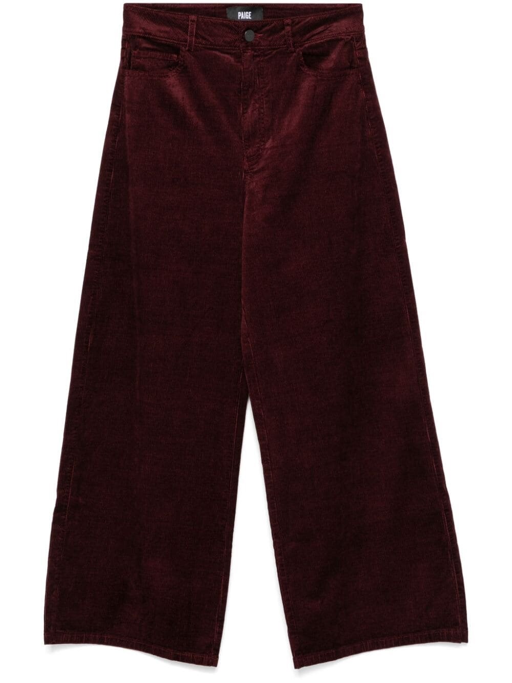 Shop Paige Harper Ankle Wide Leg Pant In Bordeaux