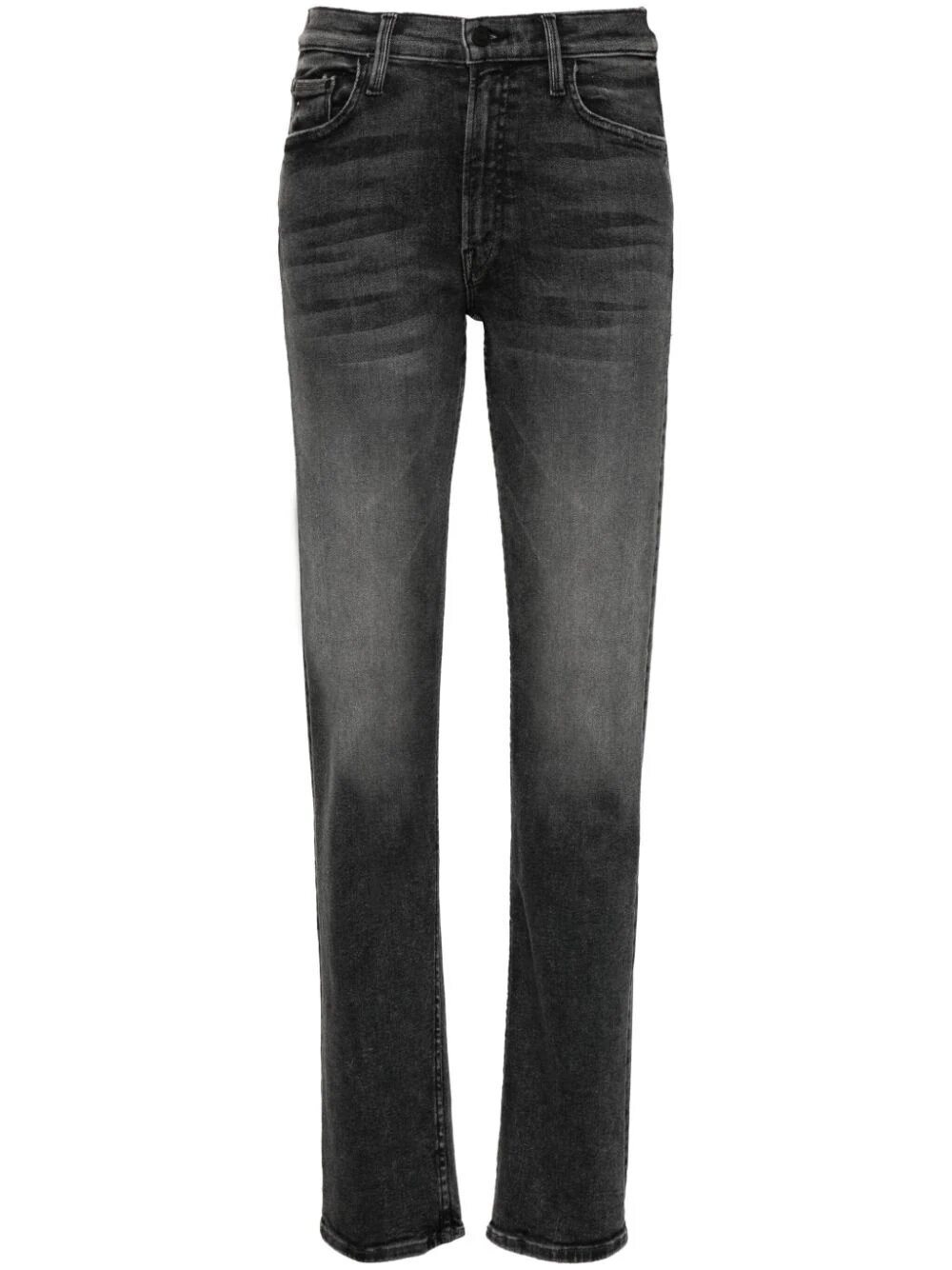 Shop Mother The Mid Rise Rider Skimp In Gray