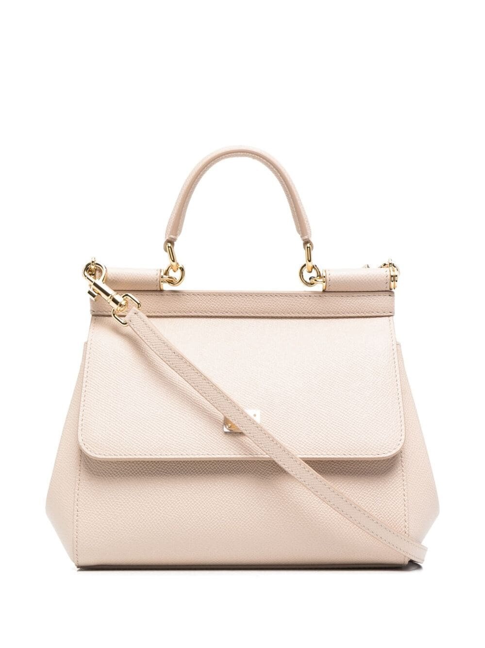 Dolce & Gabbana Sicily Small Leather Bag In Pink
