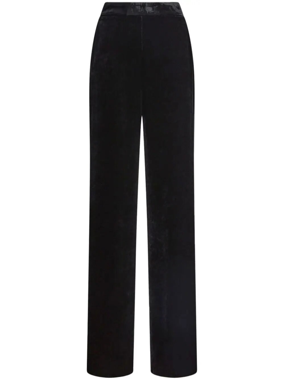 Etro , Velvet Palazzo Trousers, Woman, Black, Size 46 In Black
