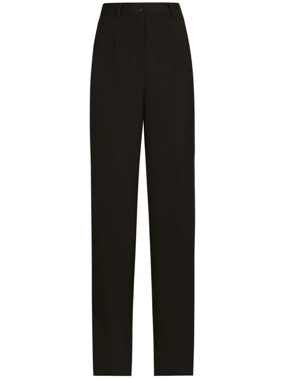Dolce & Gabbana Black Wool Flared Trousers In Black