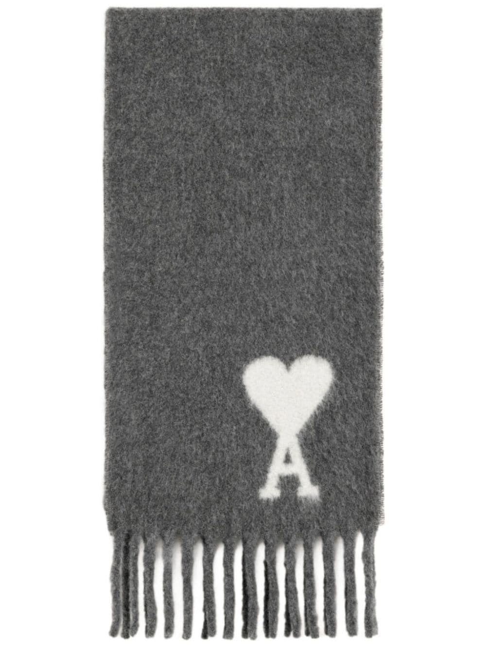 Ami Alexandre Mattiussi Adc Scarf In Grey