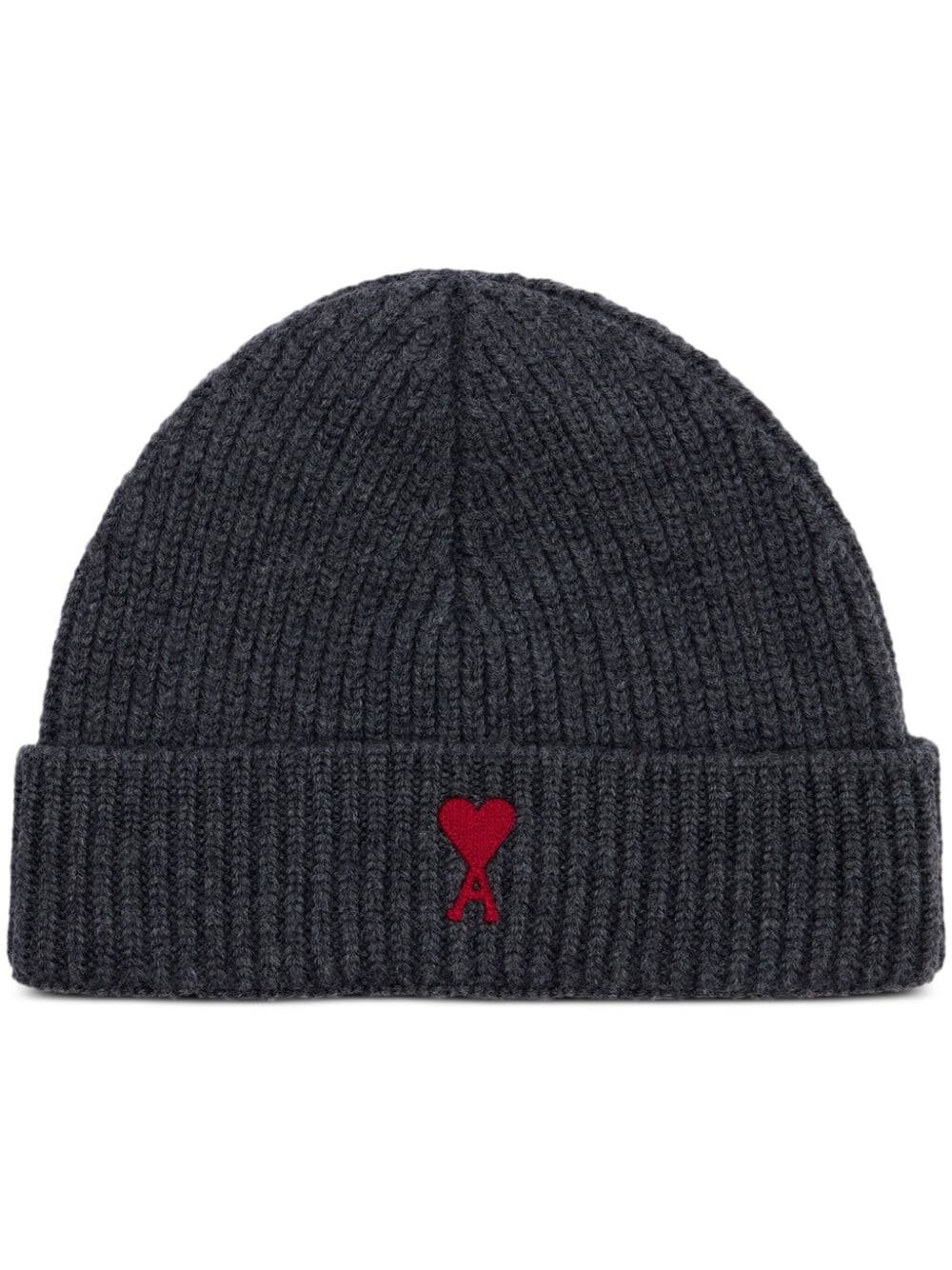 Ami Alexandre Mattiussi Adc Beanie In Gray