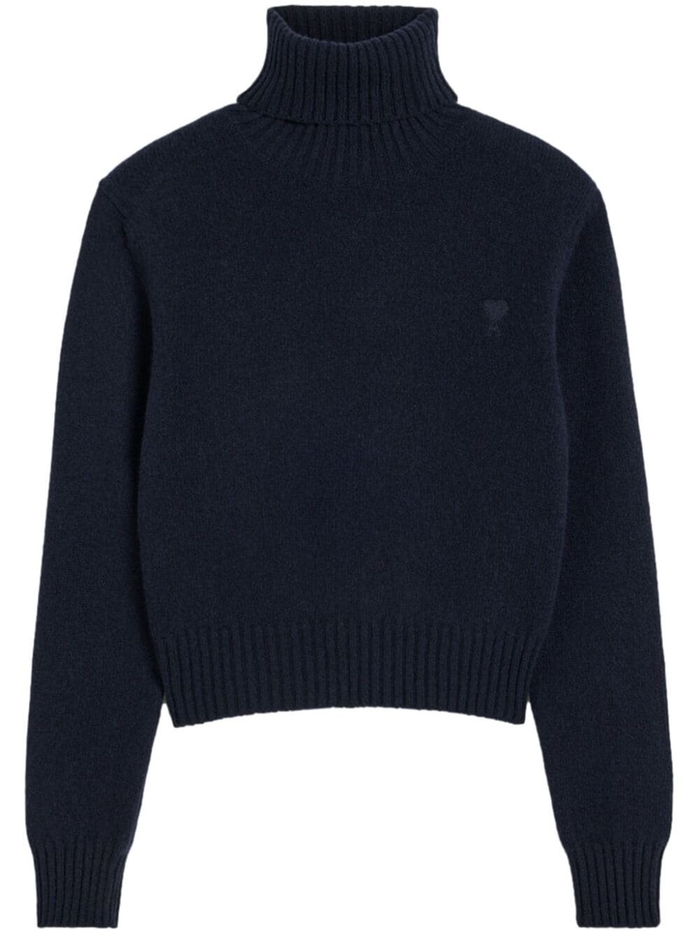Ami Alexandre Mattiussi High Neck Sweater In Blue