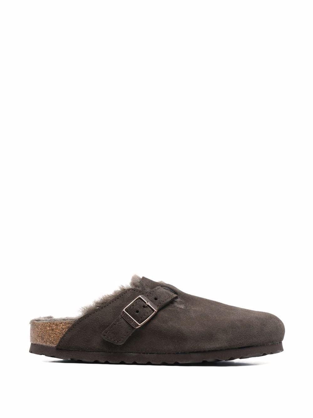 Shop Birkenstock Boston Vl Shearling In Brown