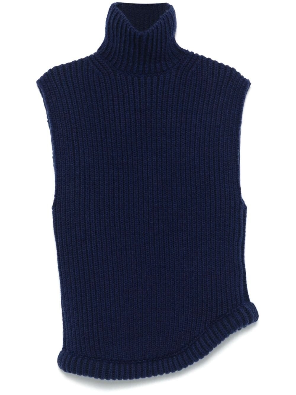 VICTORIA BECKHAM SLEEVELESS HIGH NECK KNIT JUMPER