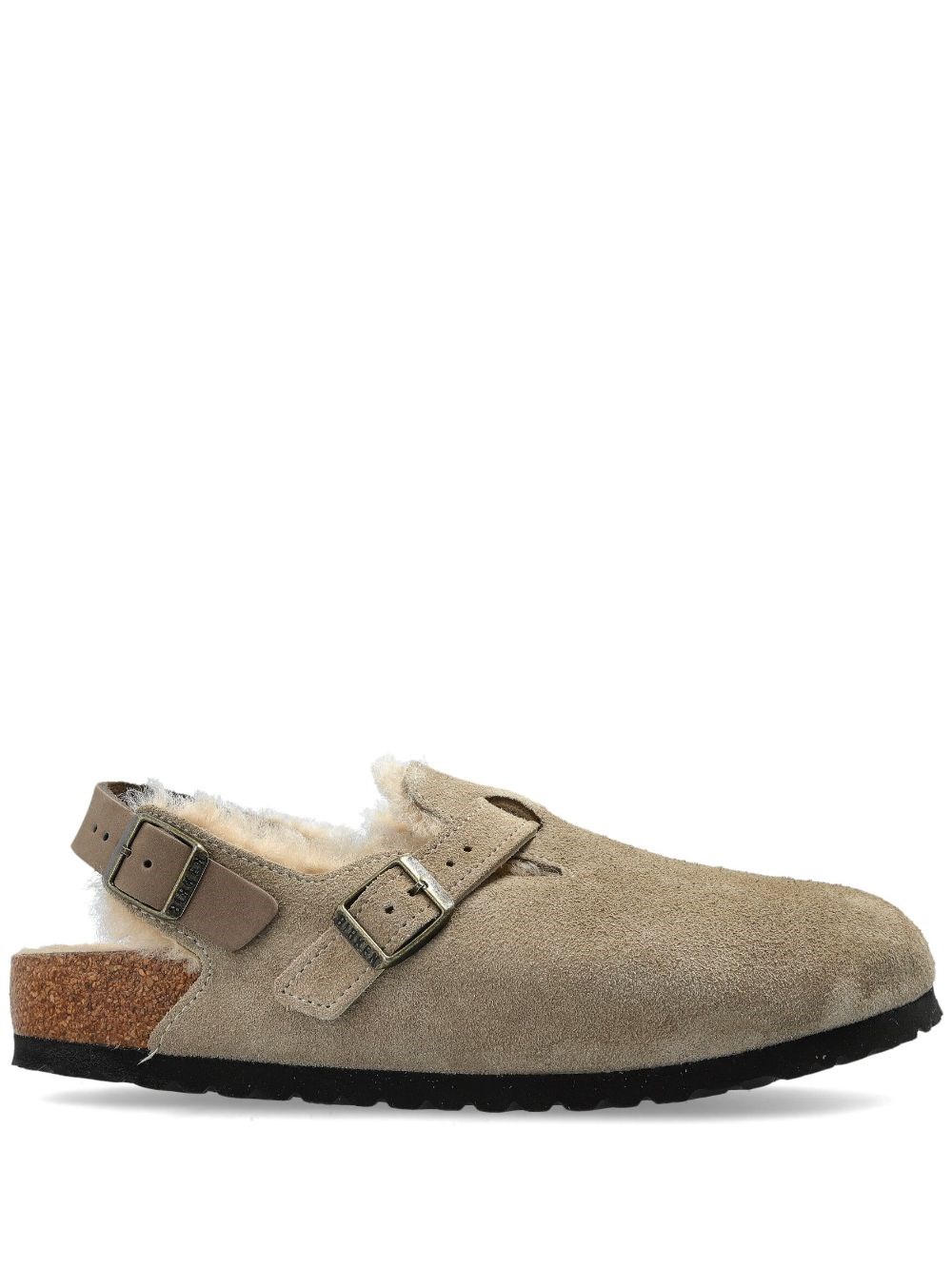 Birkenstock Tokio Ii Suede Clogs In Gray