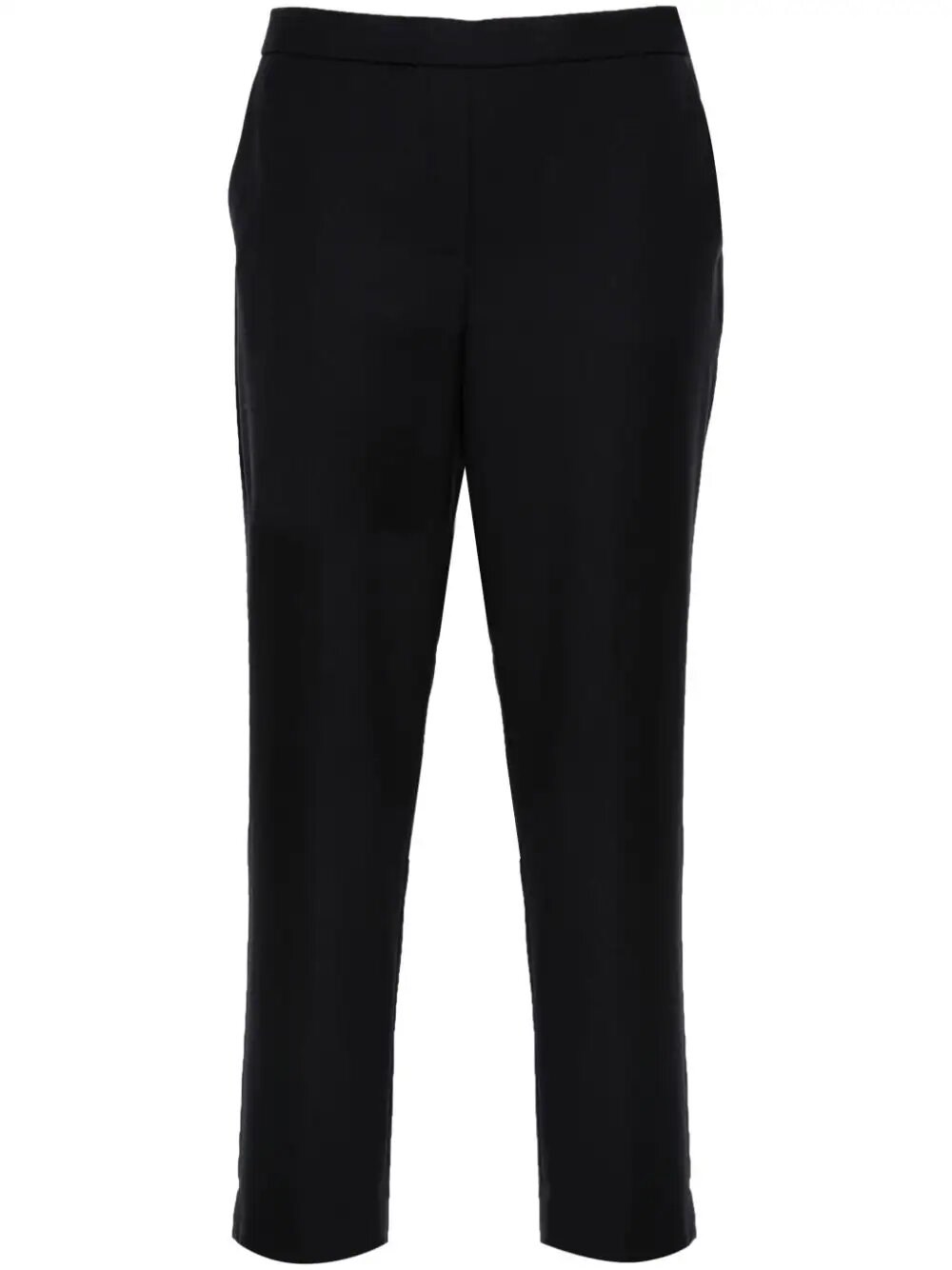 Theory Tech Knit Slim-fit Trousers In Navy Blue Polyester In Blue