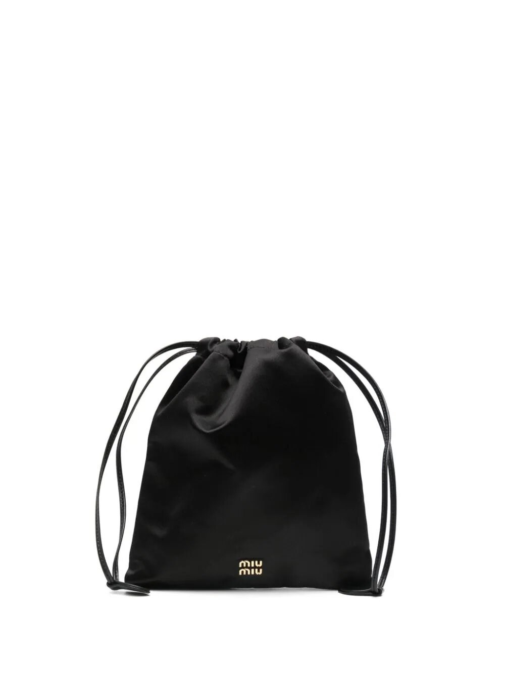 Miu Miu Pouch In Duchesse In Black