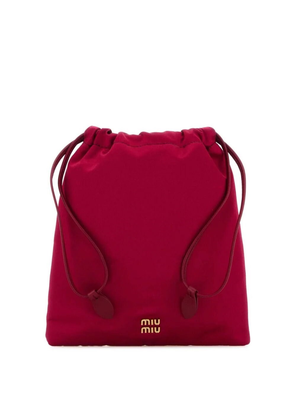 Miu Miu Douchesse Pouch In Red