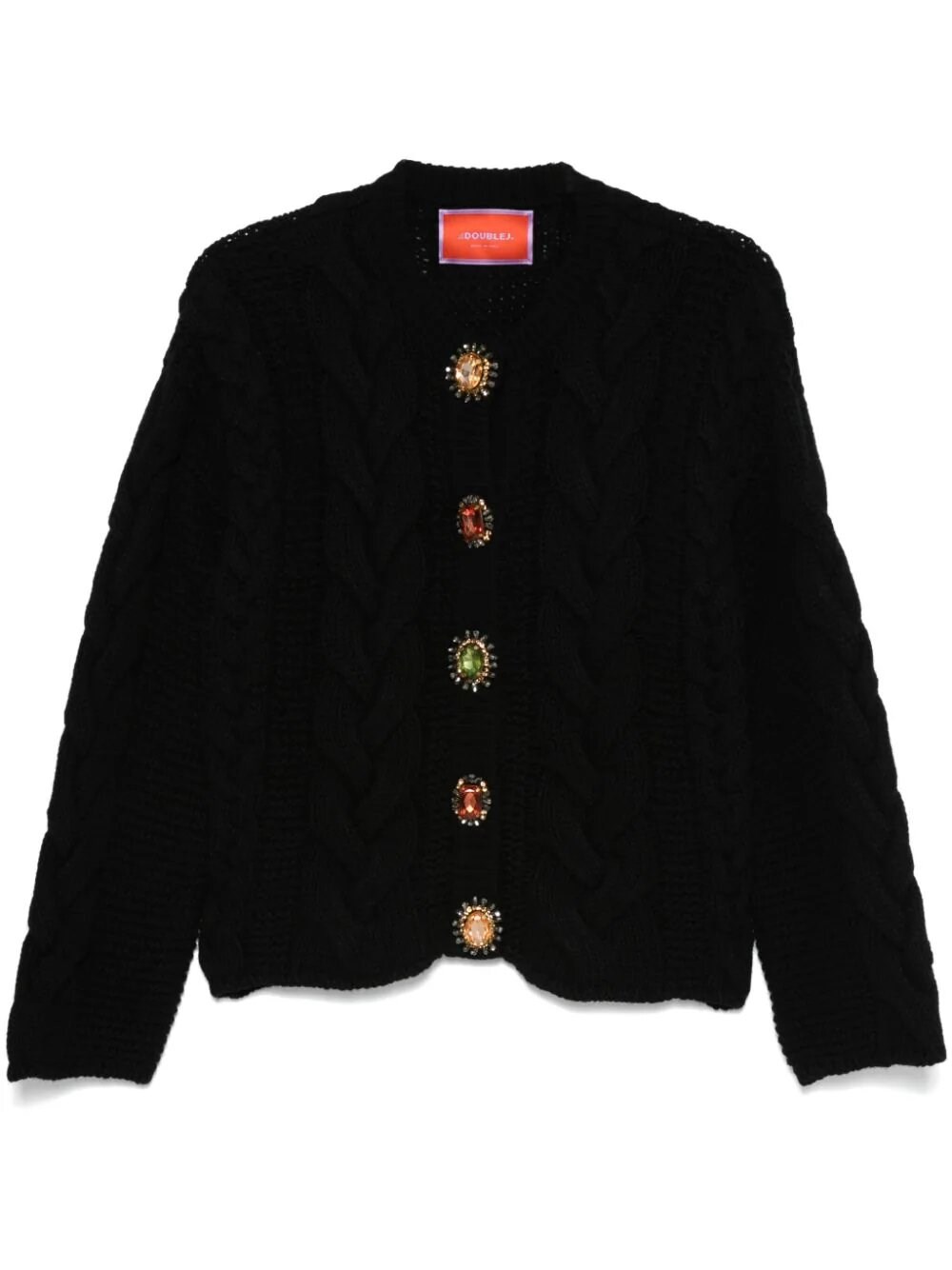 La Doublej Portrait Cardigan Black In Black