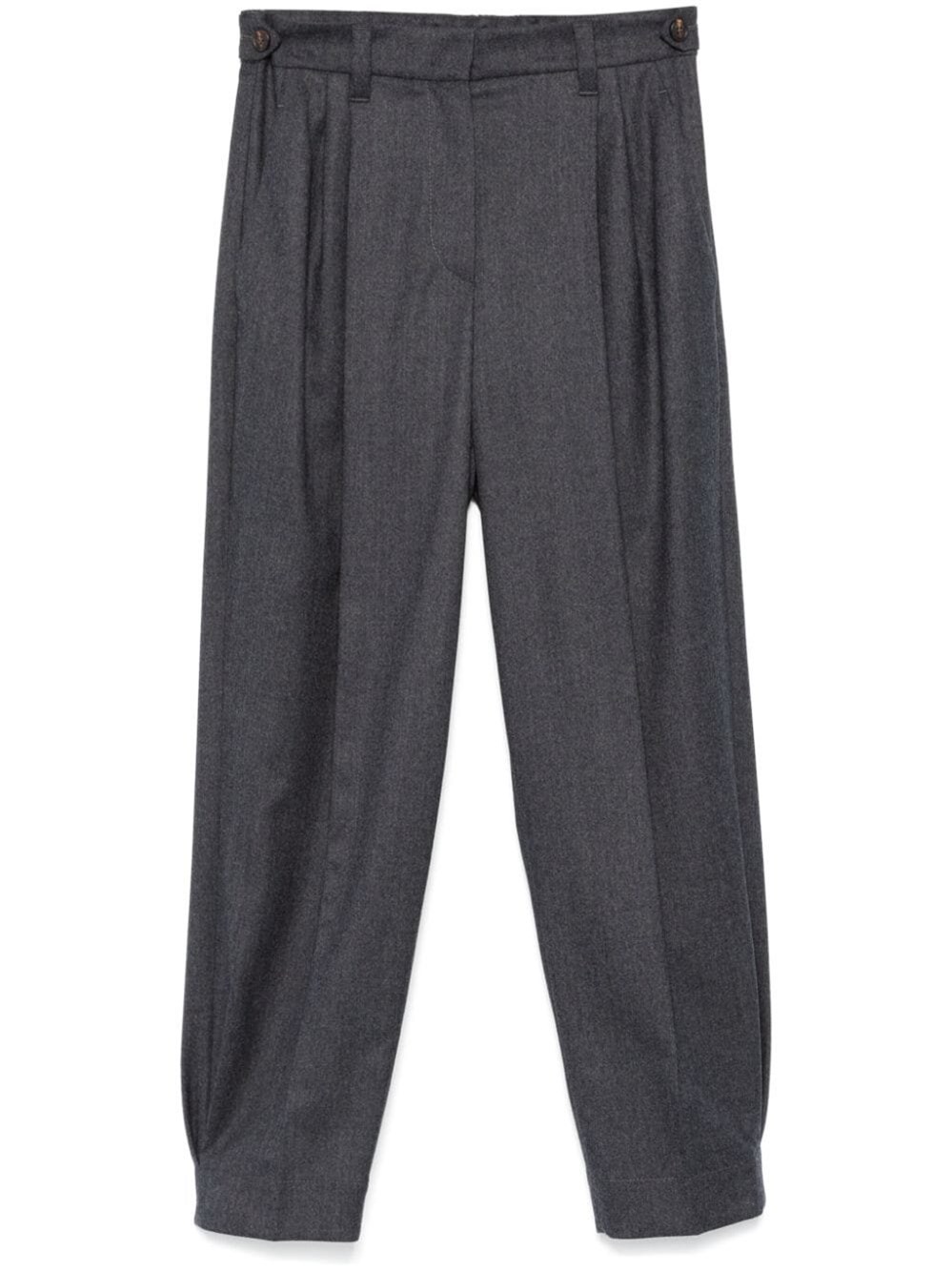 Brunello Cucinelli Klassische Bundfaltenhose In Gray