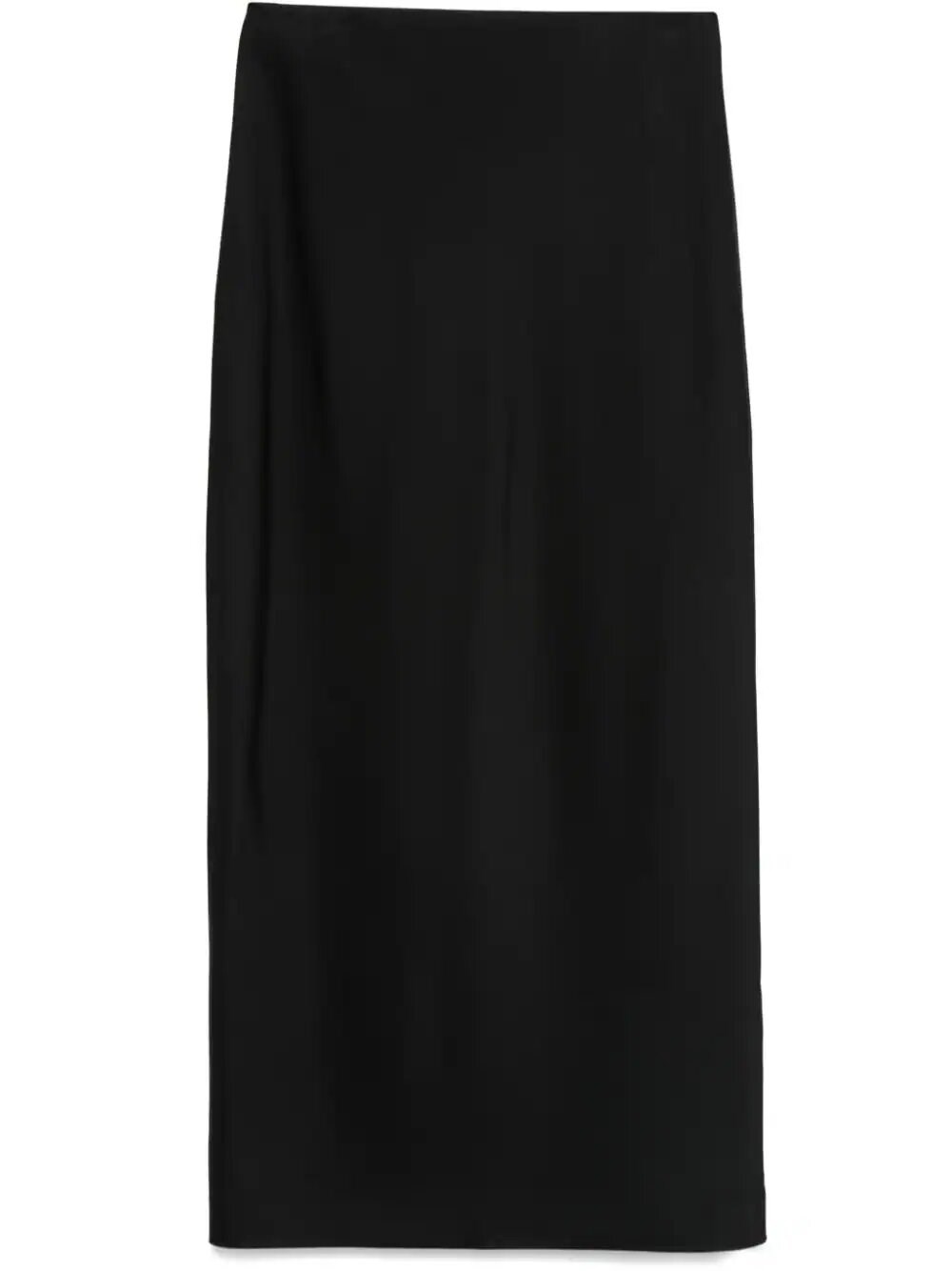 Shop Carven Long Skirt In Black