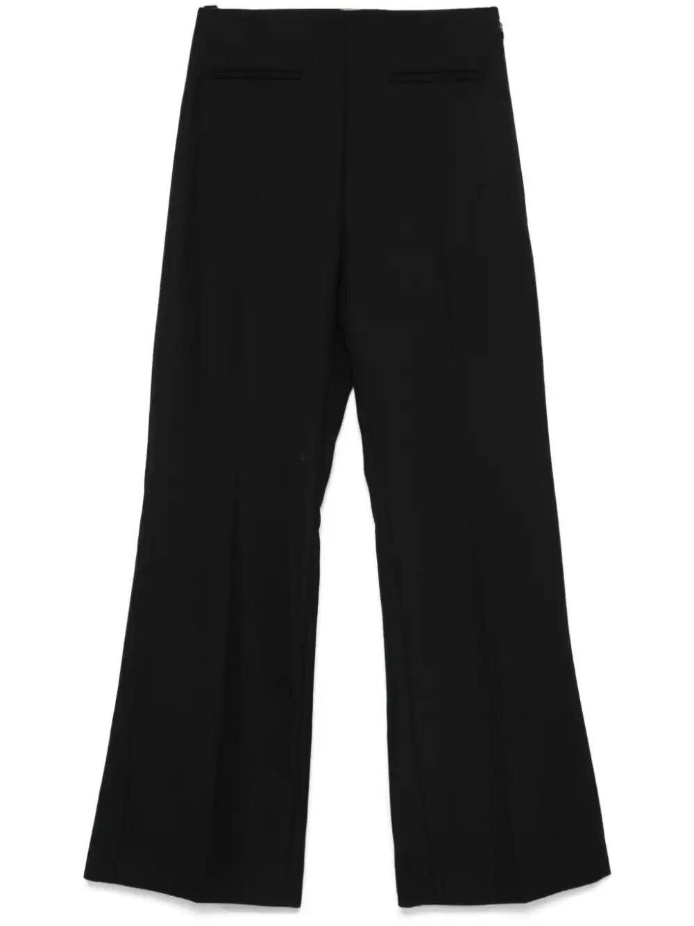 Shop Carven Wool Trousers In Black