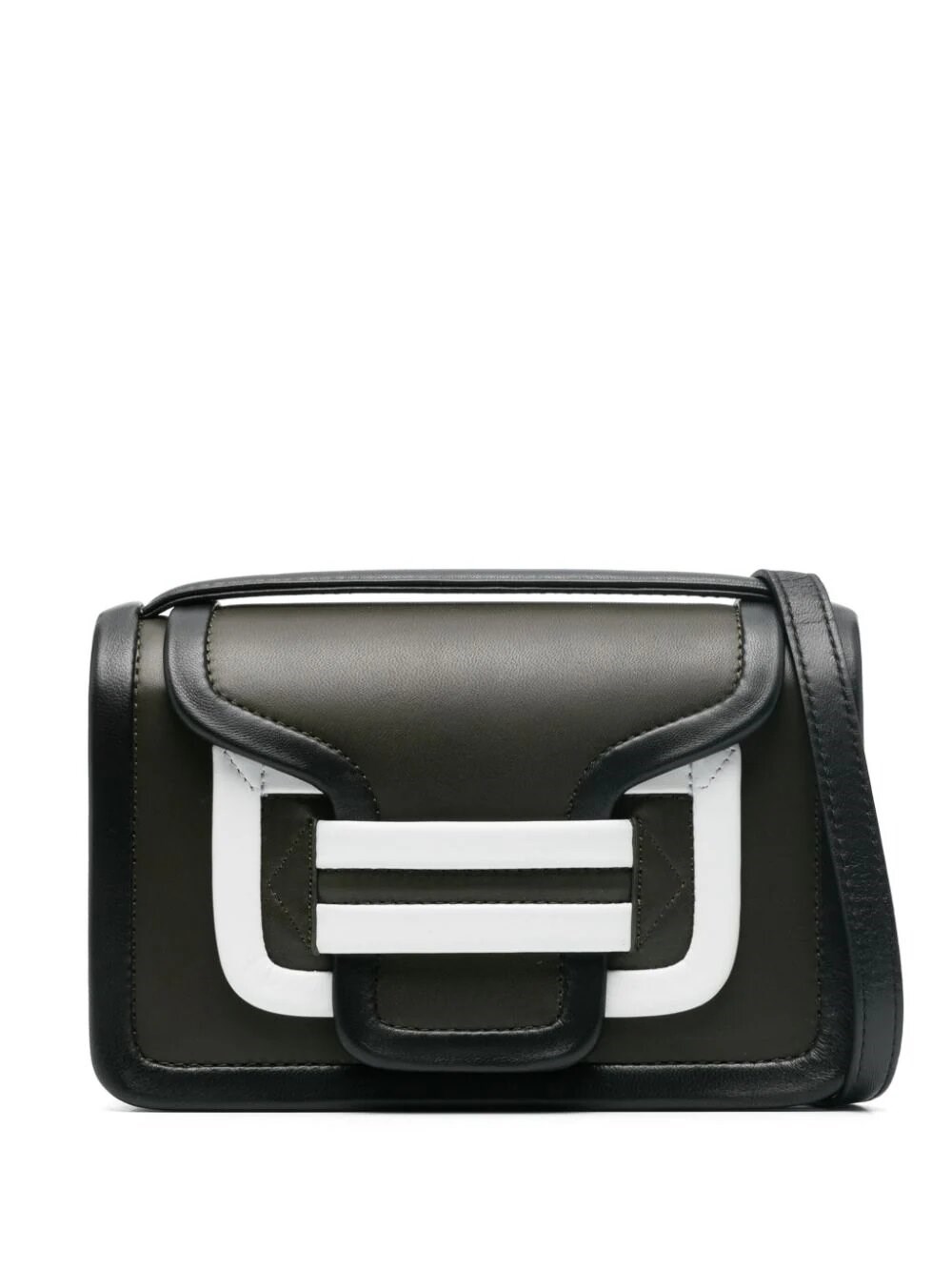 Pierre Hardy Multicolor Leather Alpha Handbag In Green