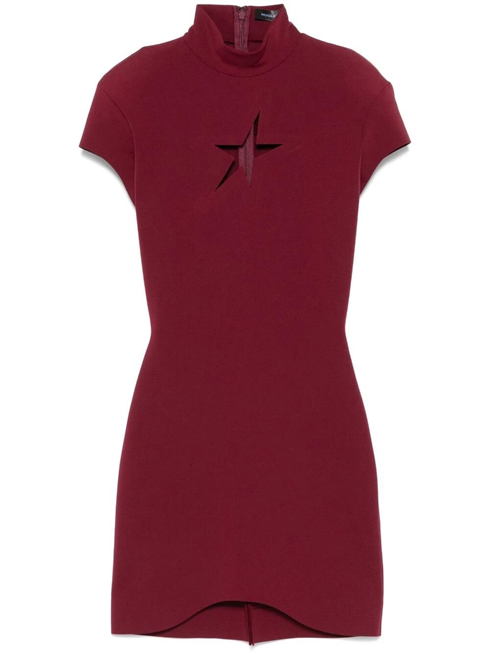 Shop Mugler Star Mini Dress In Red