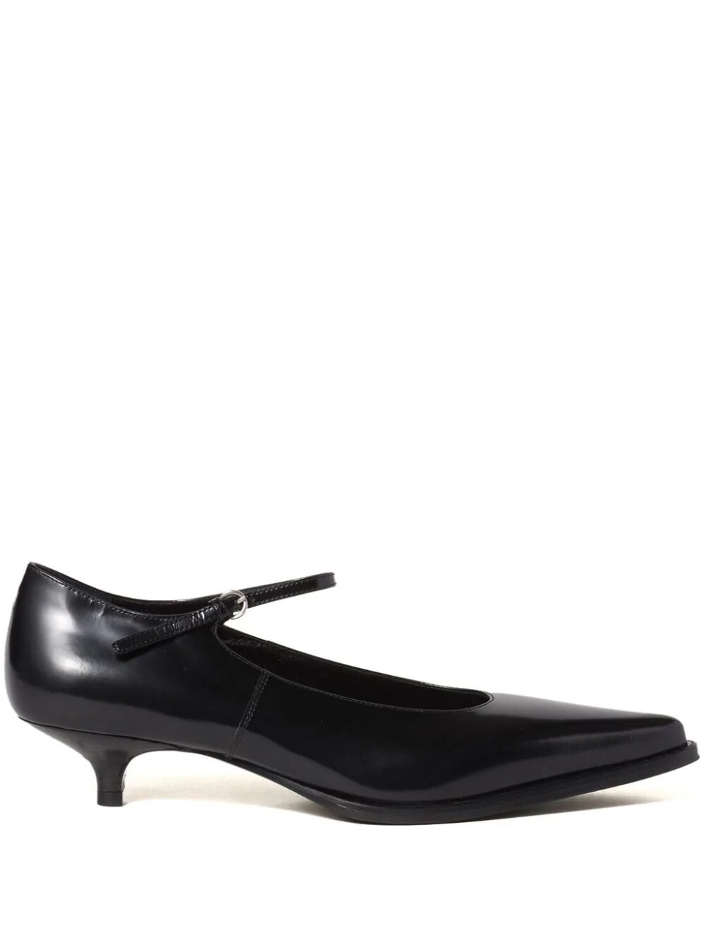 Shop Miu Miu Brushed Leather Décolleté In Black