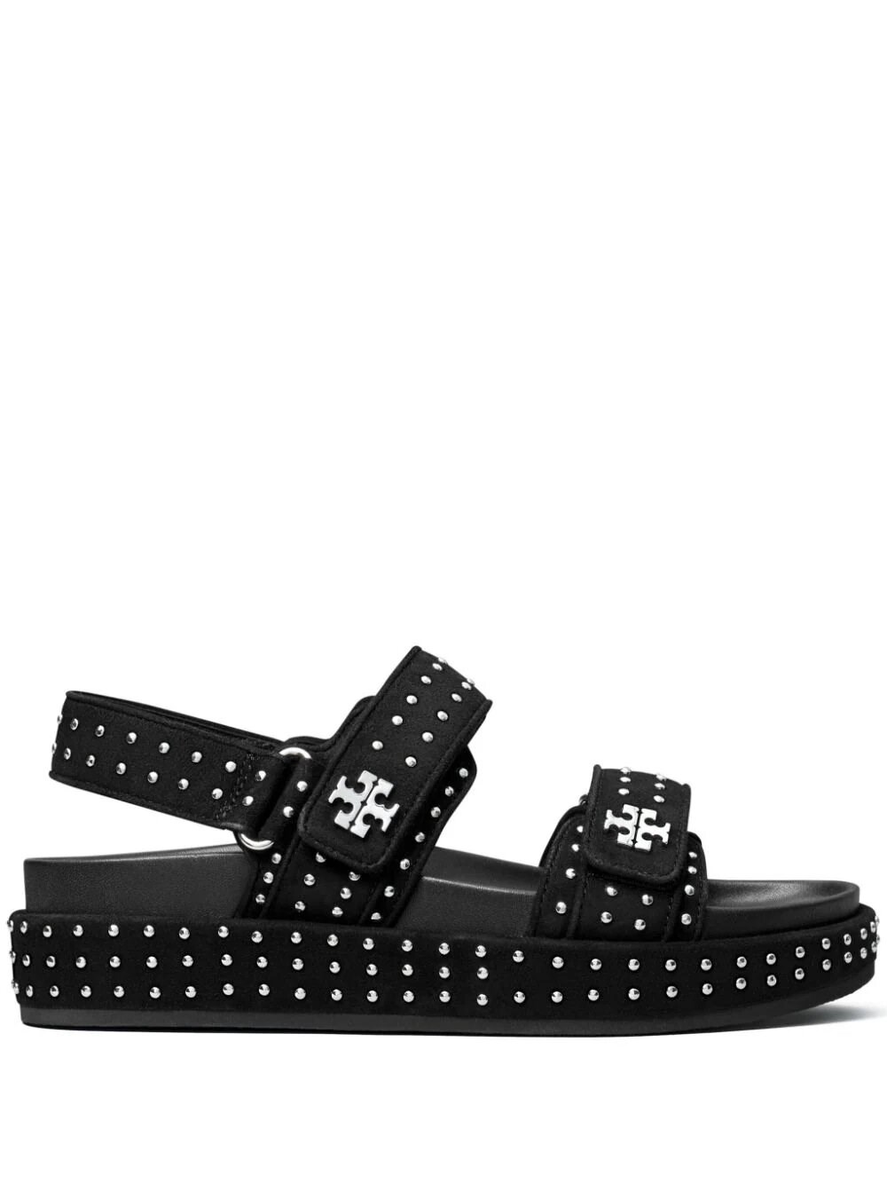 Shop Tory Burch Kira Stud Sport Sandal In Black