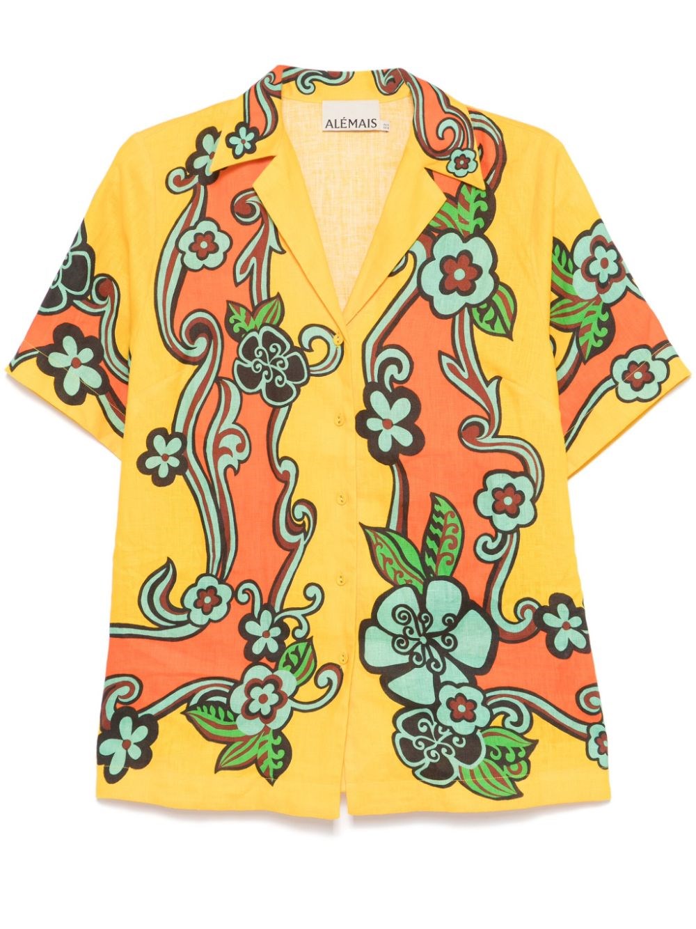 Alemais Flame Shirt In Yellow