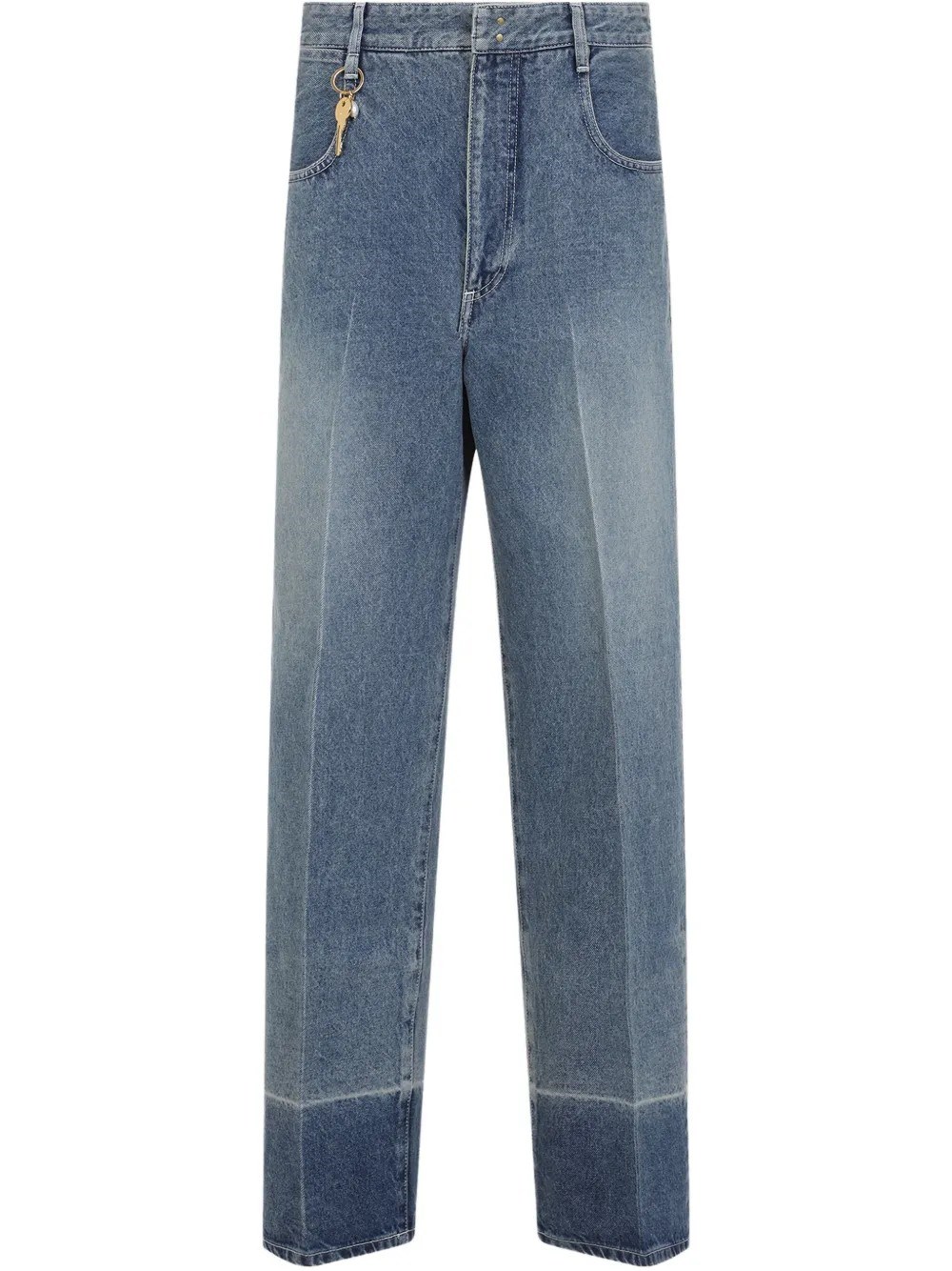 Shop Carven Fine Pockets Denim Trousers