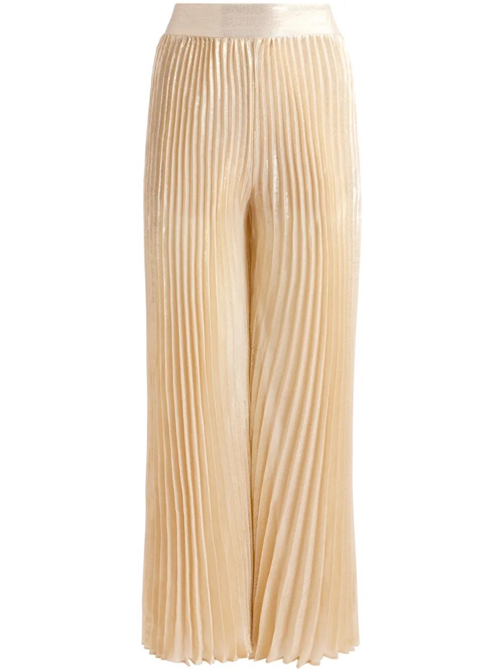Alice And Olivia Rosalie Palazzo Pants In Gold