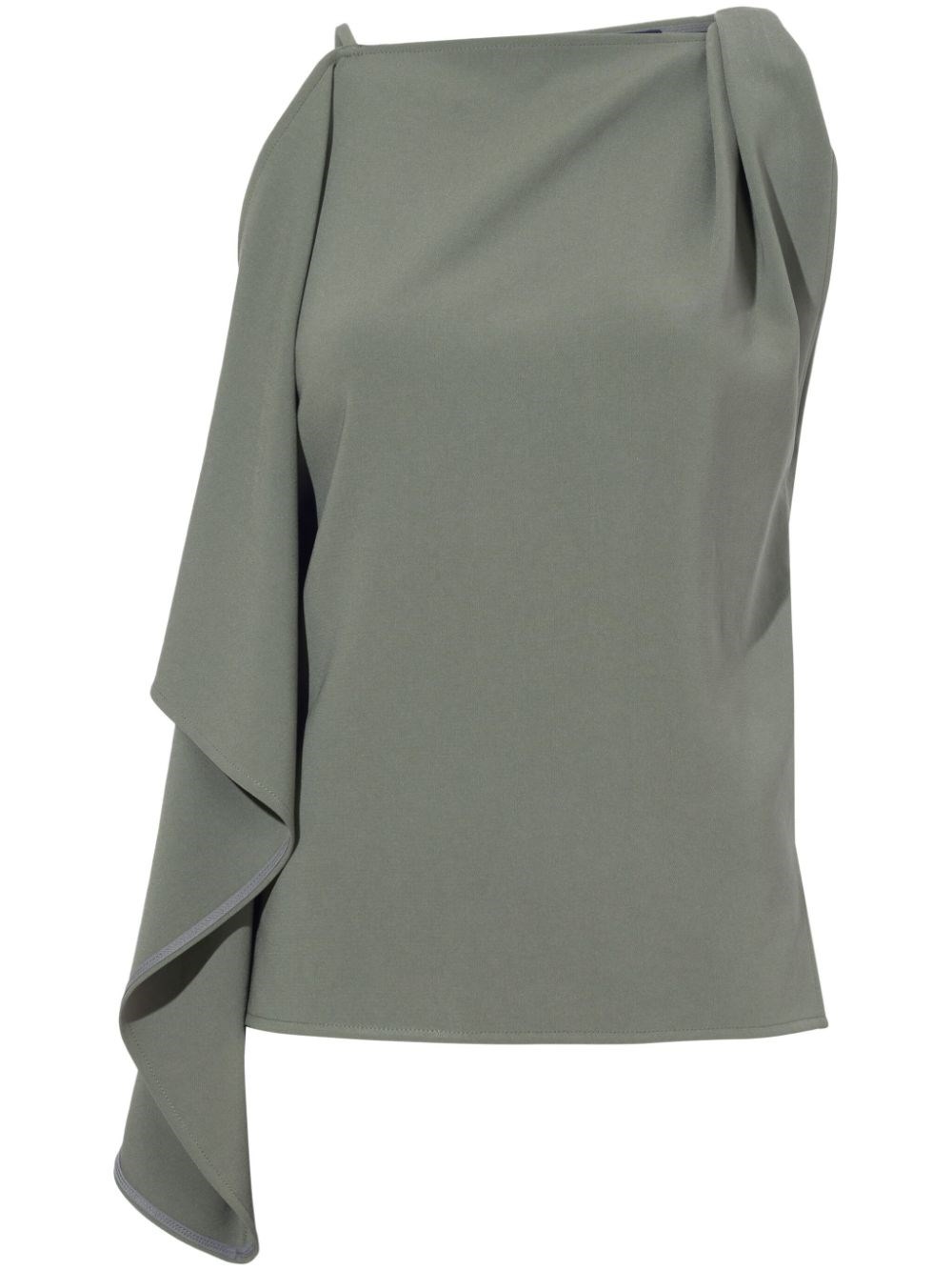 PROENZA SCHOULER ALYSSA TOP IN MATTE DOUBLE CREPE