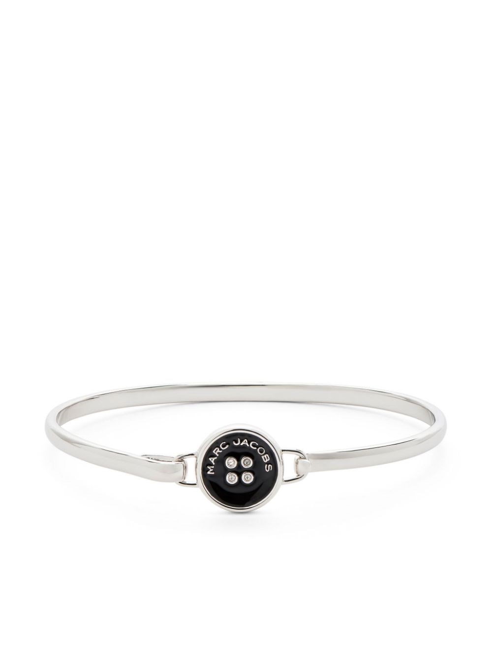 Marc Jacobs Button Hinge Bracelet In Black