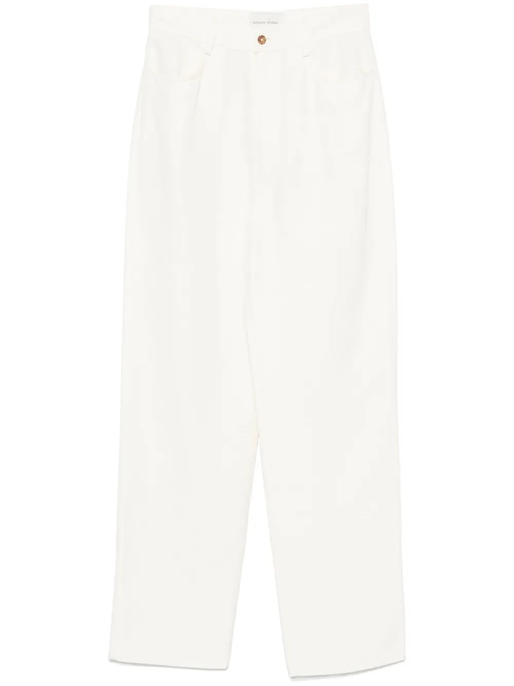 Loulou Studio Casual Trousers In White