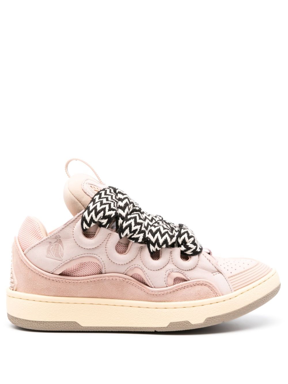 Shop Lanvin Curb Sneakers In Pink