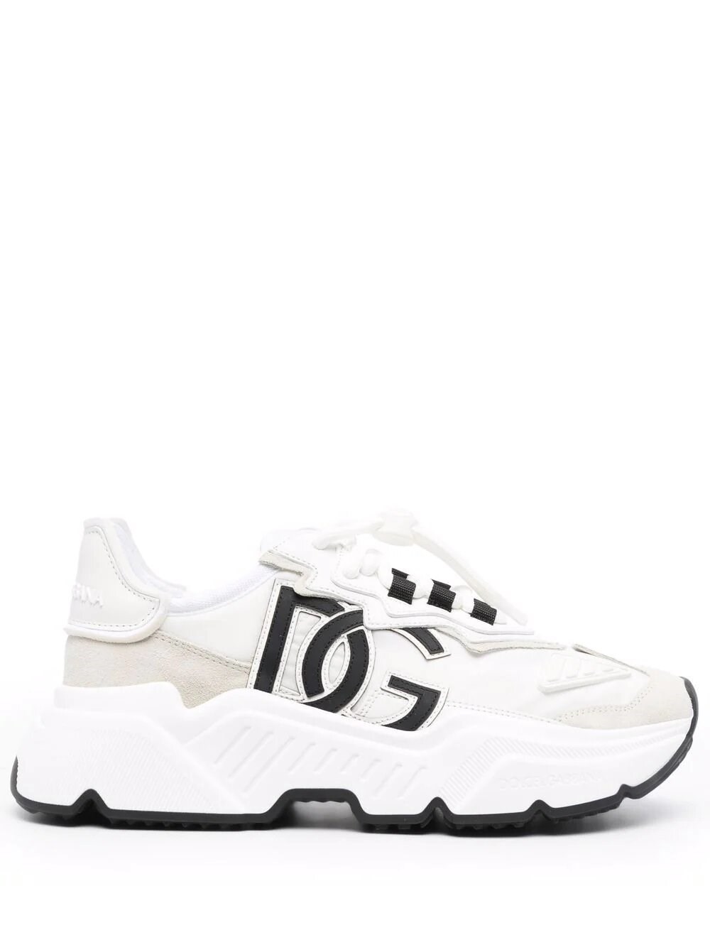 Shop Dolce & Gabbana D Snk Daymaster In White/black