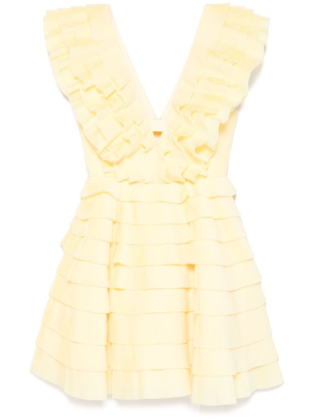 Aje Reflection Mini Dress In Yellow