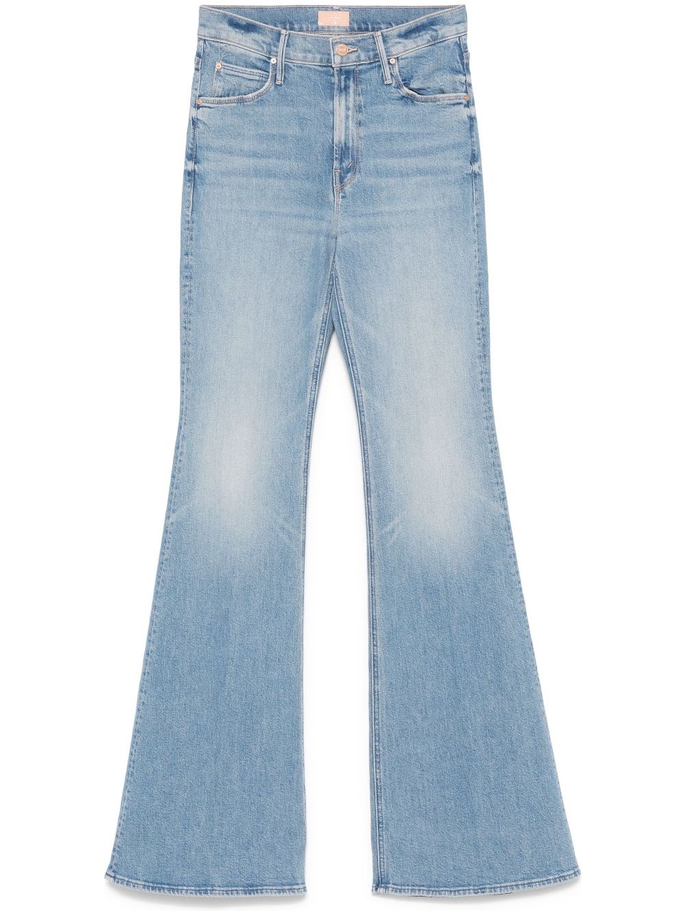 Mother The Doozy Flare Jeans In Light Blue