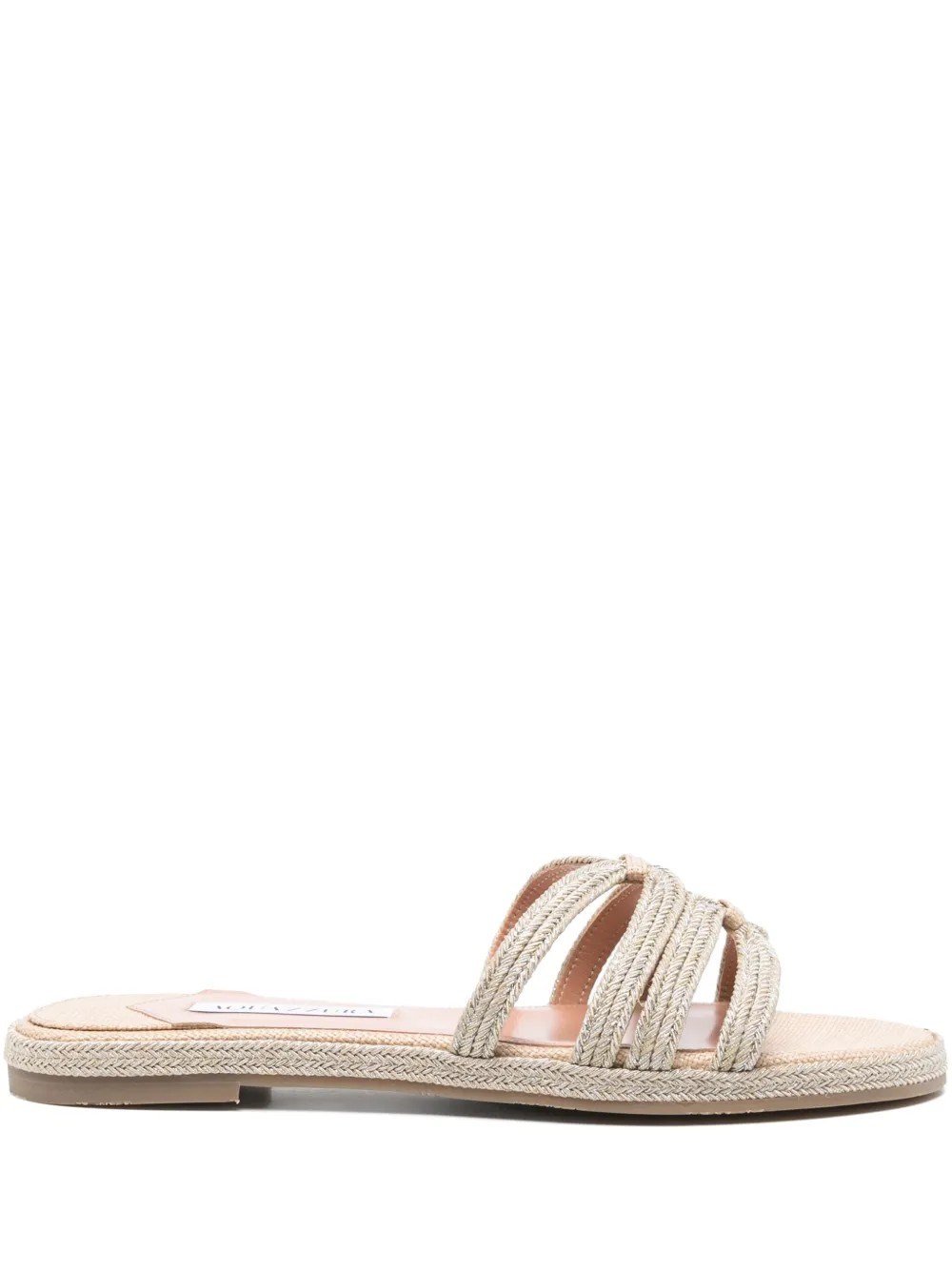 Aquazzura Playita Slides In White