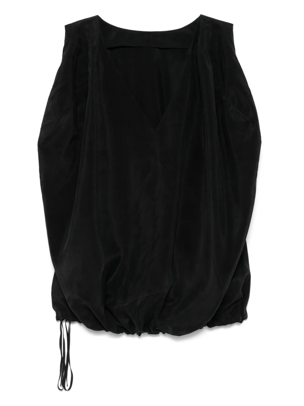 ANOTHER TOMORROW DRAWSTRING TOP