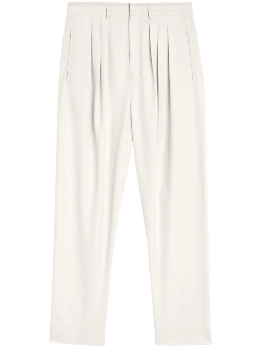 Lemaire Pleated Tailored Pants In White
