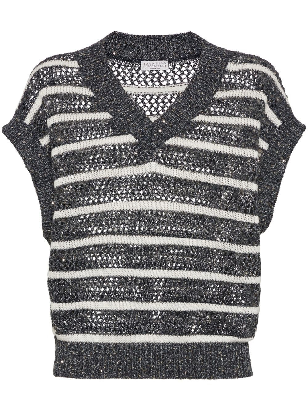 BRUNELLO CUCINELLI DAZZLING STRIPE SWEATER