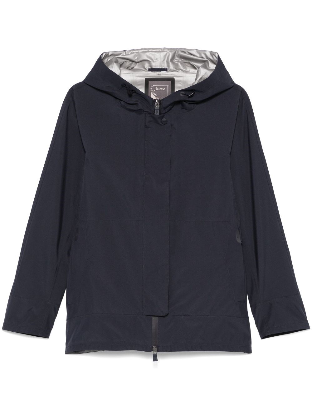 Herno Hoodede Jacket In Blue