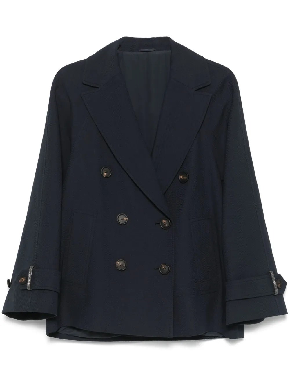 Brunello Cucinelli Double-breasted Jacket In Blue