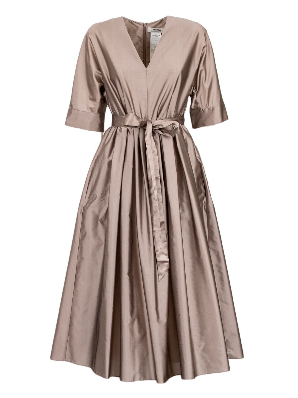 's Max Mara Viola Satin Midi Dress In Gold