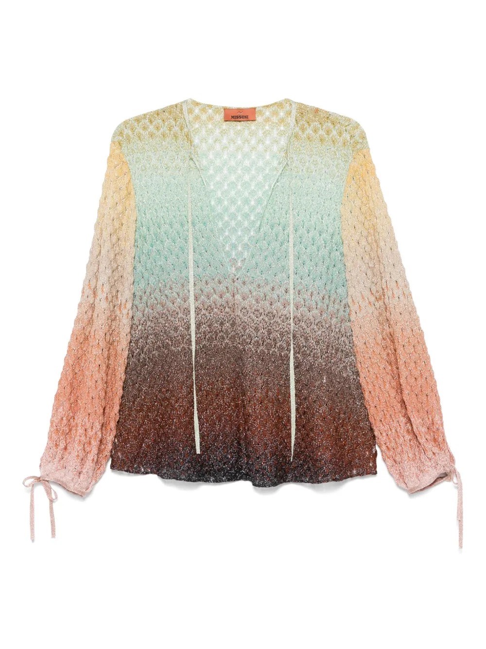 Shop Missoni Multicolor Tunic In Green