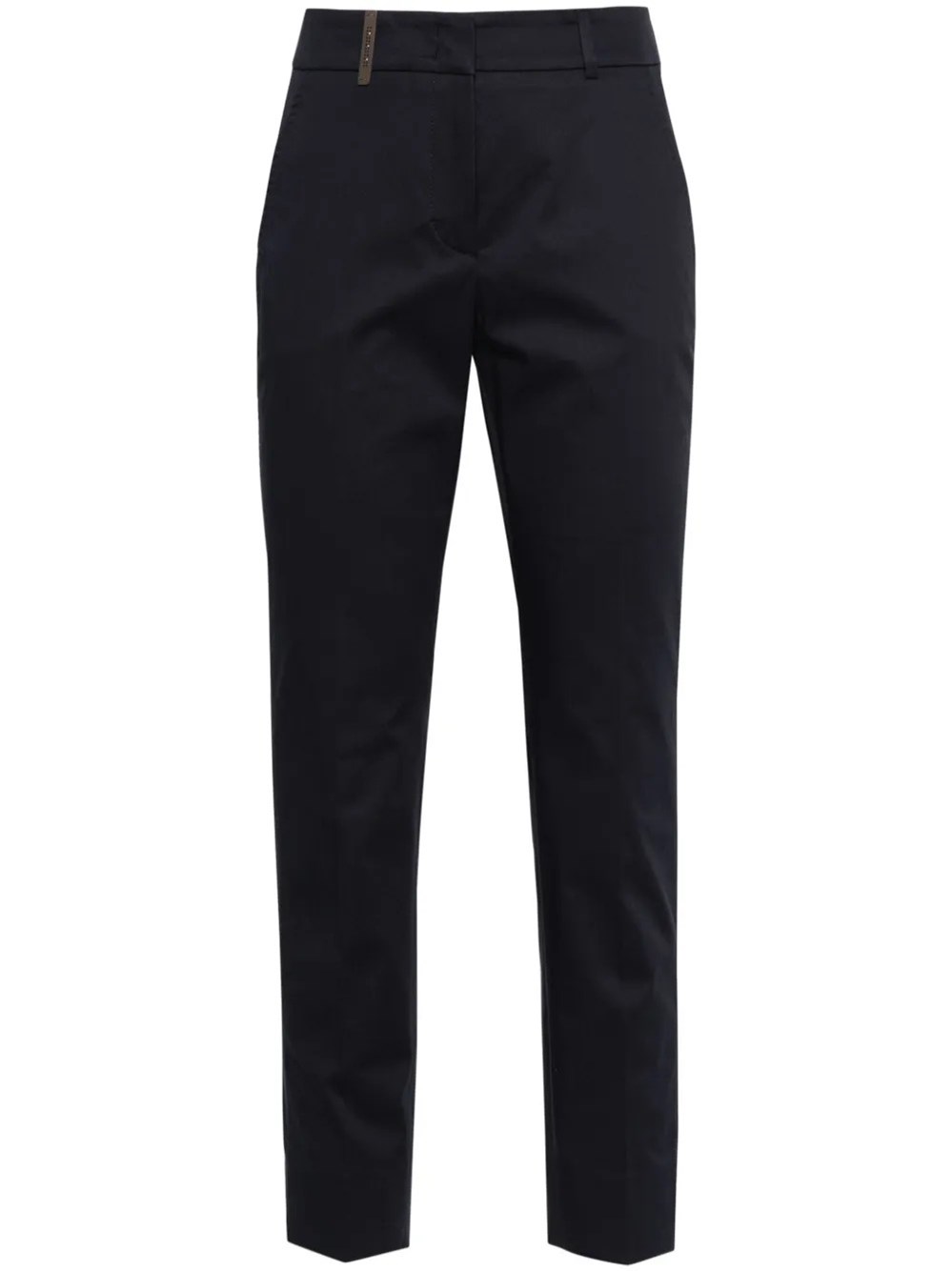 Shop Peserico Straight Leg Trousers In Blue