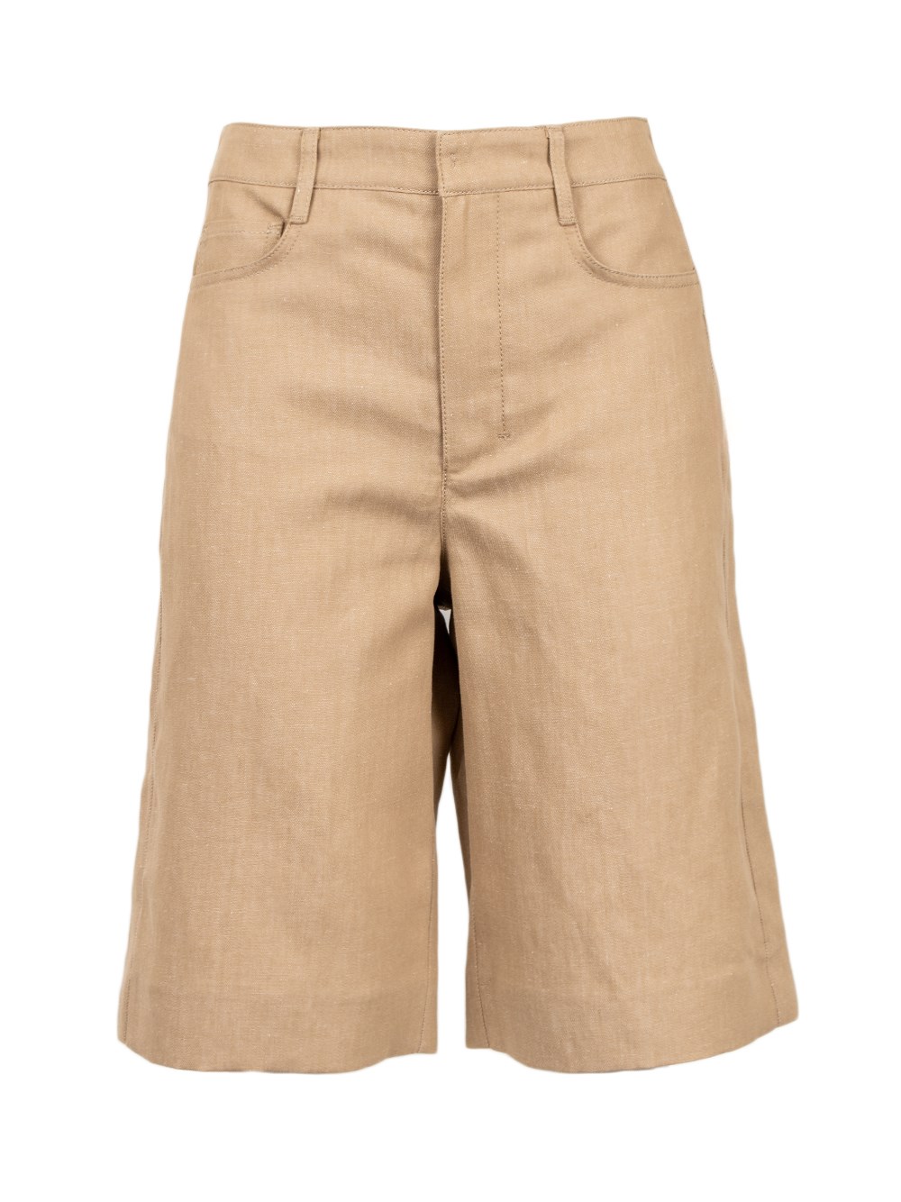 's Max Mara S Max Mara Eric Cotton And Linen Bermuda-shorts In Green