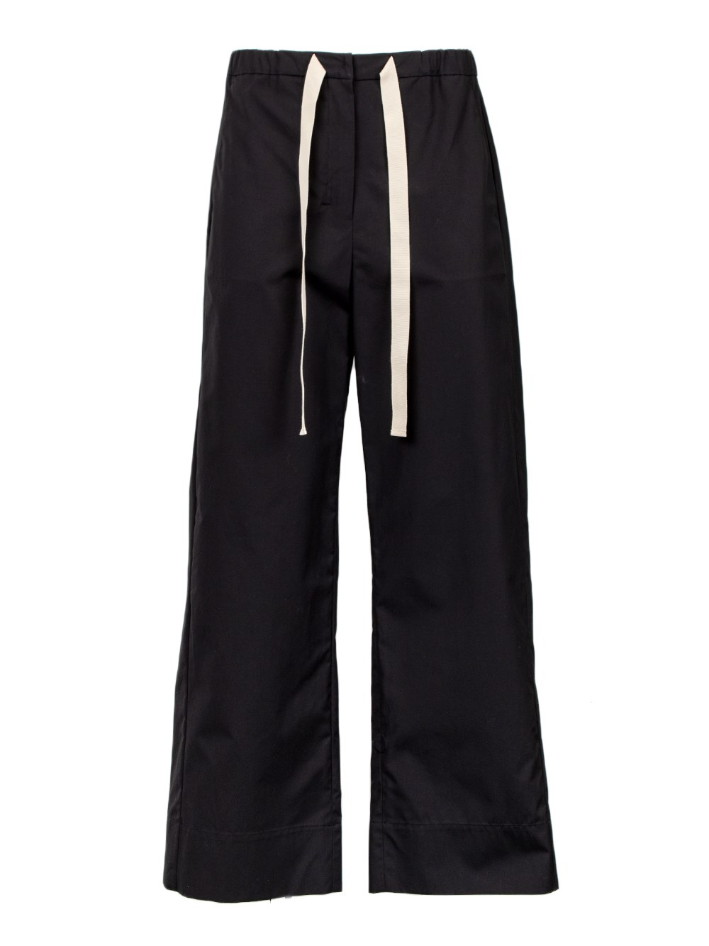 's Max Mara Bali Cotton-blend Jersey Wide-leg Sweatpants In Black  
