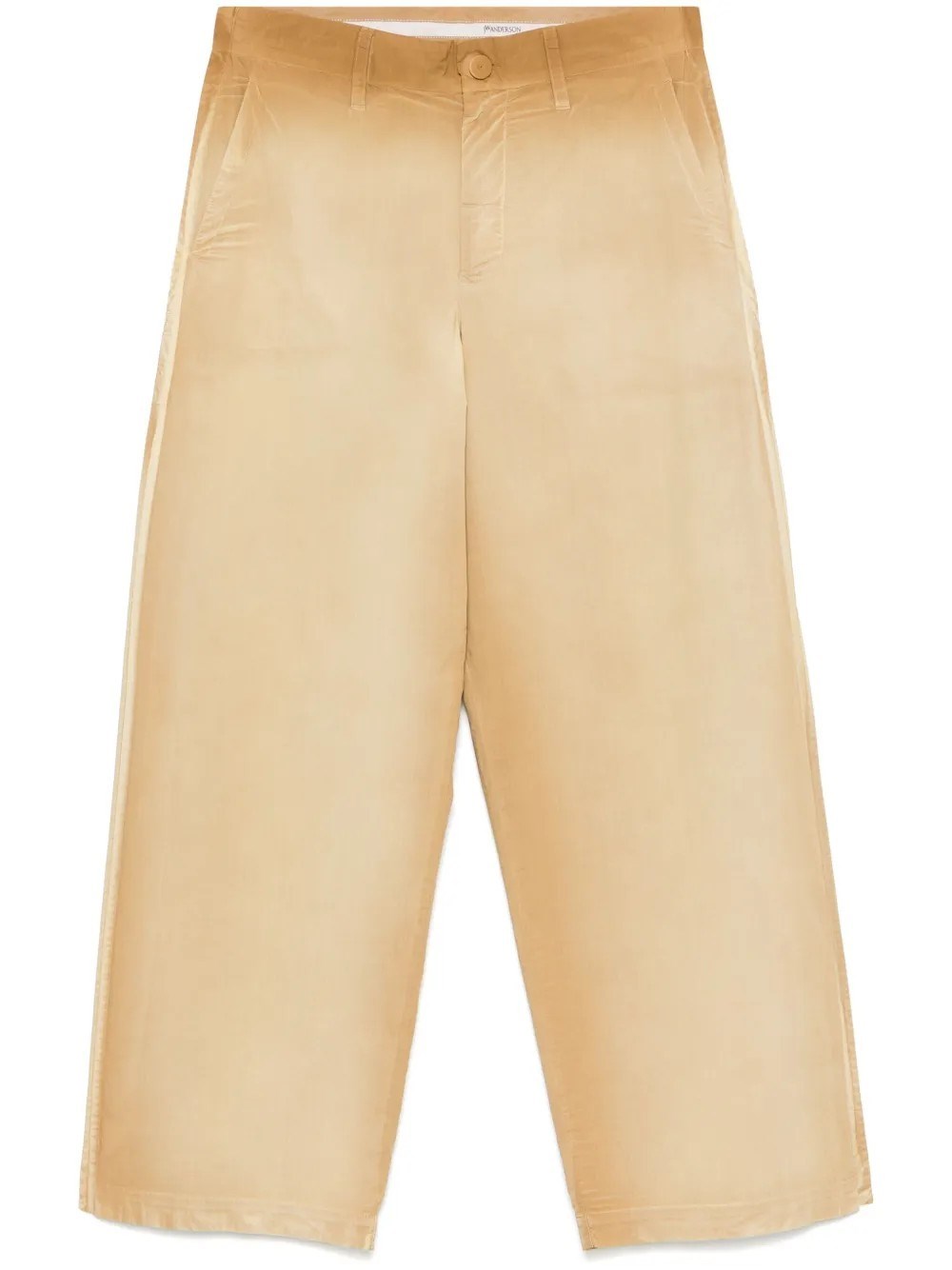 Jw Anderson J. W. Anderson Pinch Seam Garment Dye Trousers In Brown