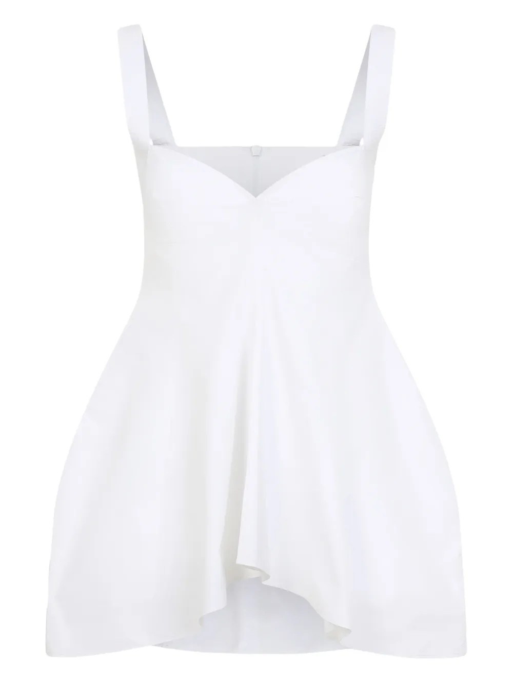 Shop Carven Cotton Popeline Top In Black  