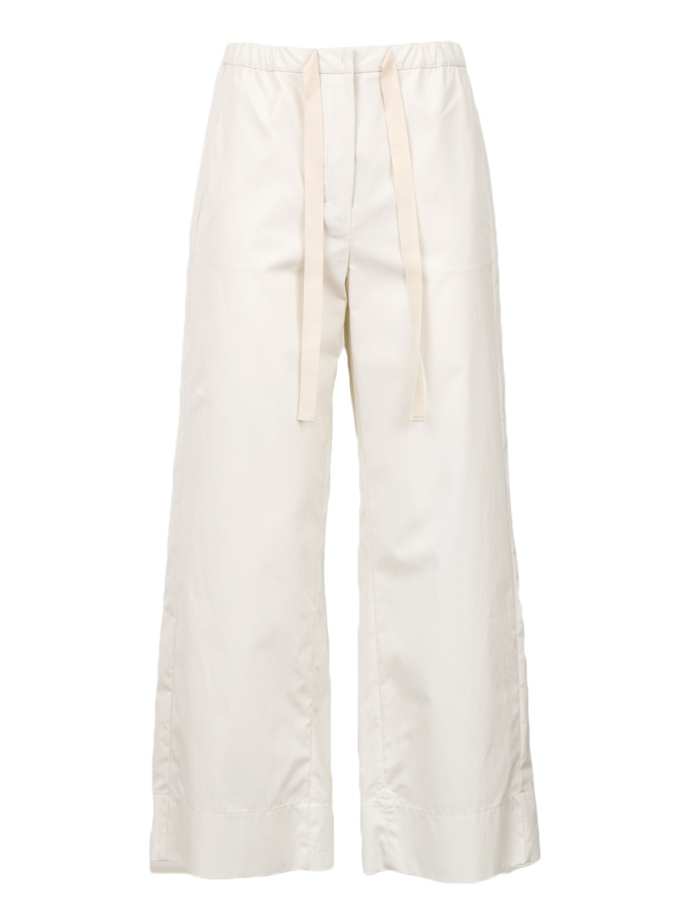 's Max Mara S Max Mara Argento Poplin Drawstring Trousers In Beige
