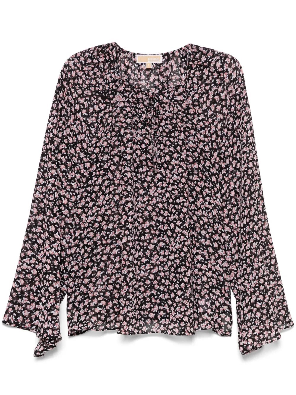 Shop Michael Kors Georgette Blouse In Black