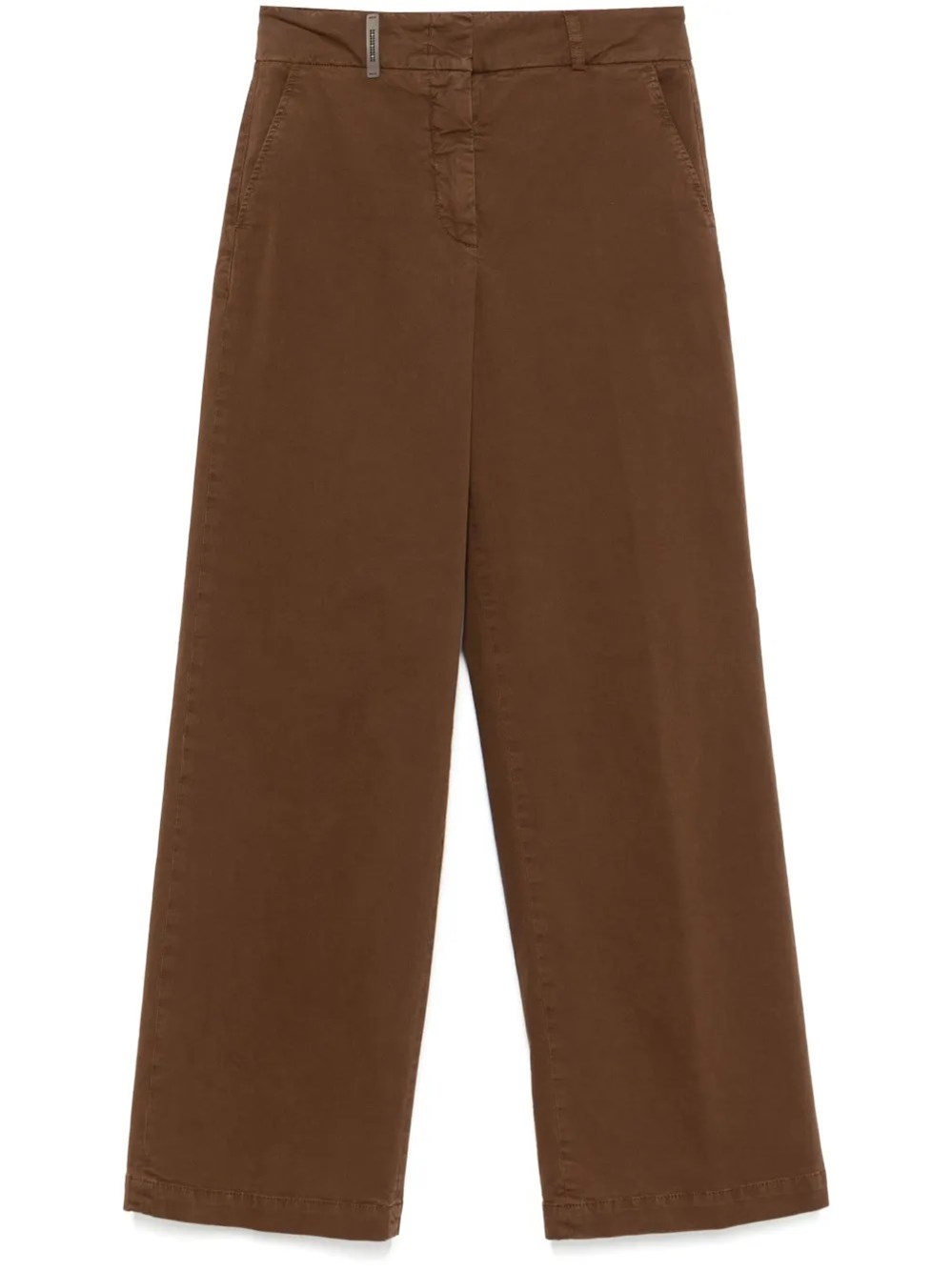 Peserico Flare Bottom Trousers In Brown