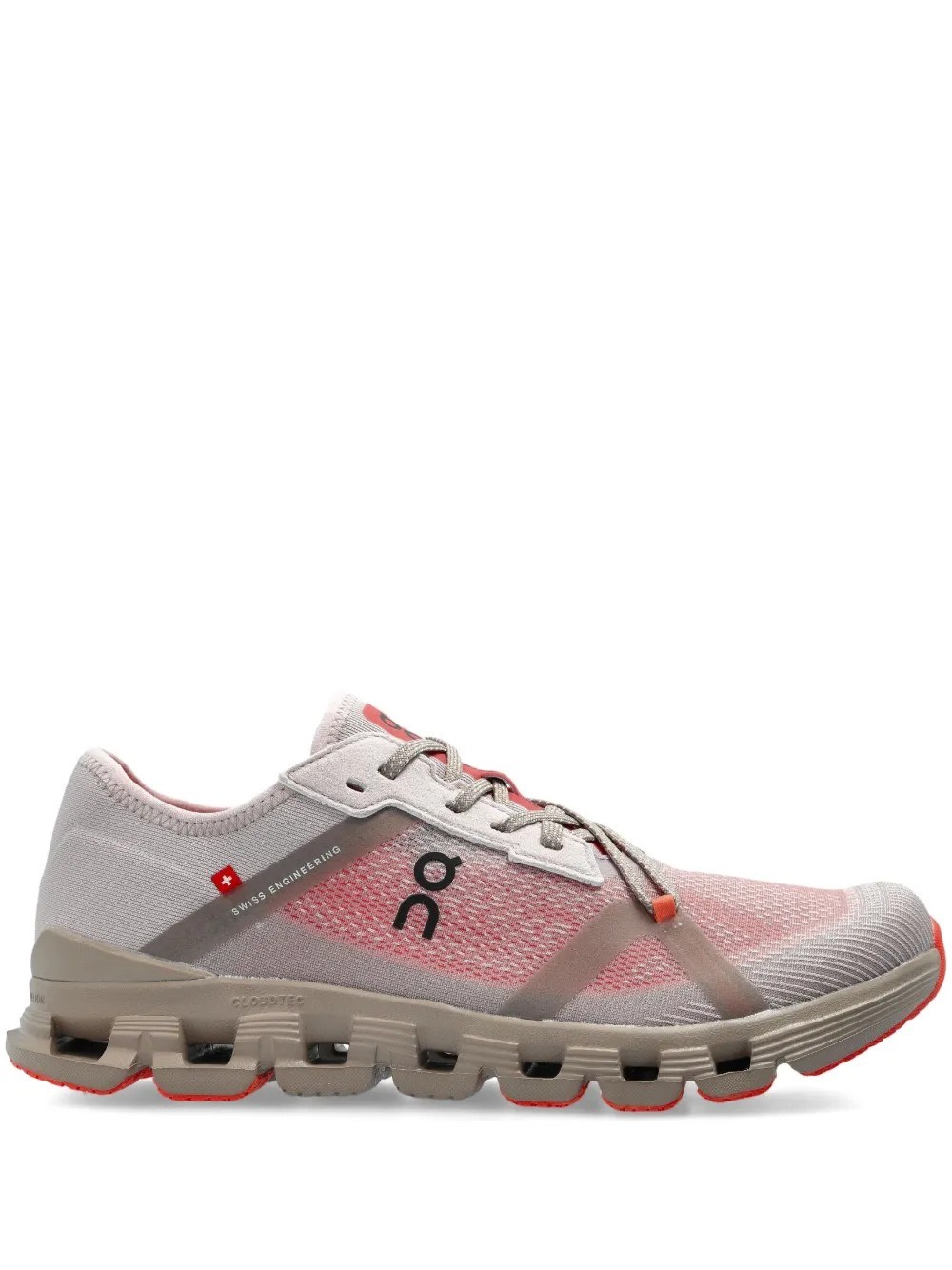 On Cloud X 4 Ad Rubber-trimmed Recycled-mesh Sneakers In Pink